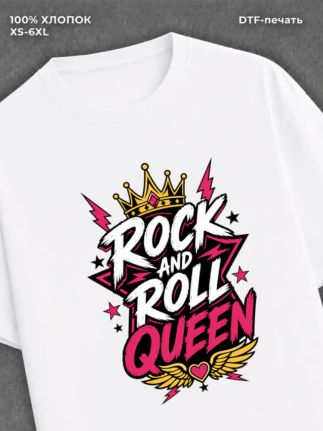 Футболка Rock and roll queen
