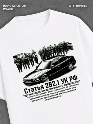 Футболка Статья 282.1 УК РФ