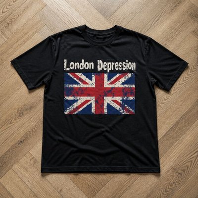 Футболка depression jaded london type Y2K flat_lay
