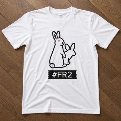 Футболка y2k FR2 кролики flat_lay