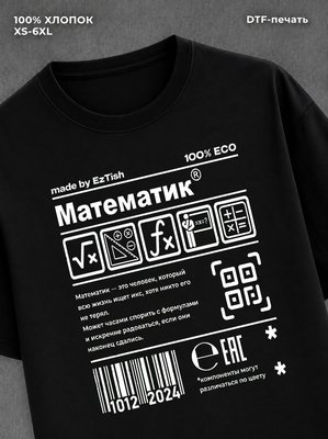 Футболка Математик