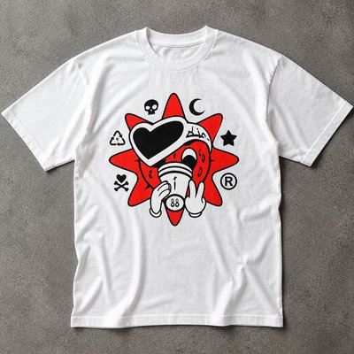 Футболка gloworldwide y2k archive flat_lay