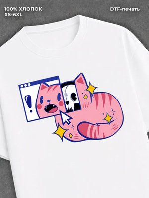 Футболка кот