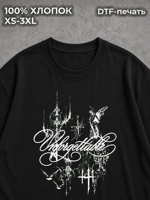 Футболка y2k pinterest дрейн готика