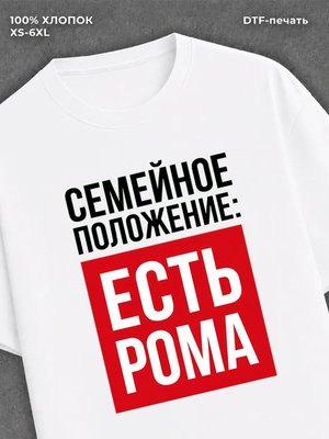Футболка Семейное положение Рома Роман