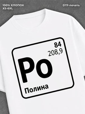 Футболка женская именная Полина