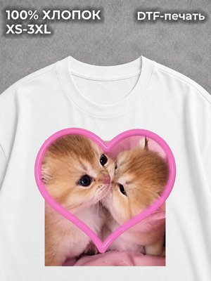 Футболка Мем с котиками