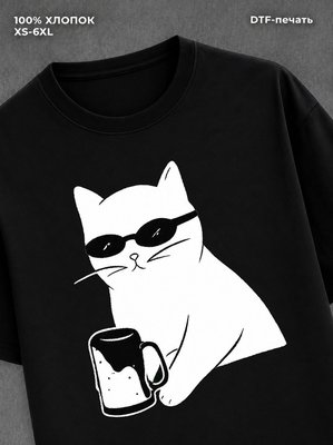 Футболка кот