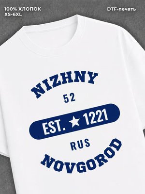 Футболка прикольным принтом Nizhny Novgorod