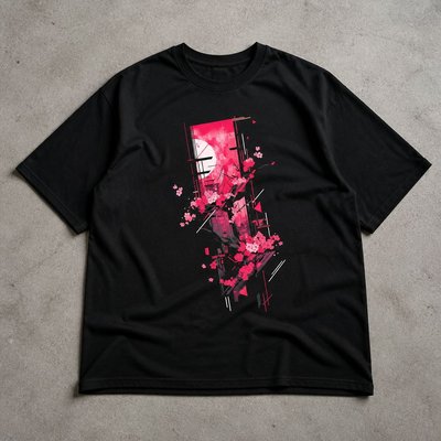 Футболка с сакурой y2k 1 шт flat_lay