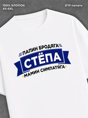 Футболка мужская именная Степа