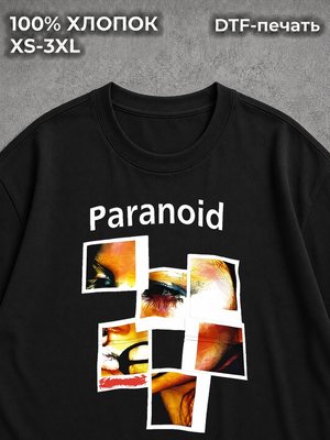 Футболка paranoid y2k black