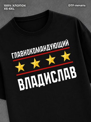 Футболка главнокомандующий Владислав