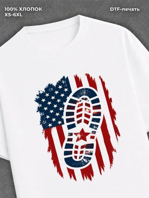 Футболка топчут флаг сша