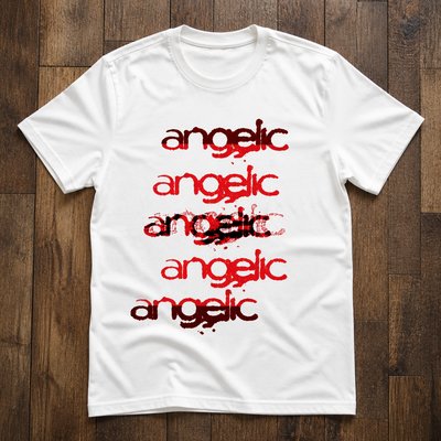 Футболка angelic y2k archive type vintage flat_lay