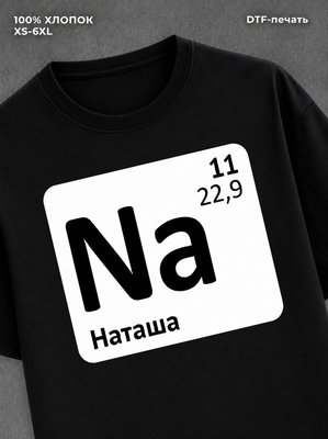 Футболка женская именная Наташа
