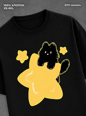 Футболка cat star