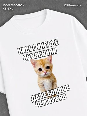 Футболка кисы удлиненная