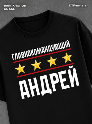Футболка мужская именная главно