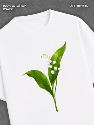 Футболка женская белая базовая хлопковая