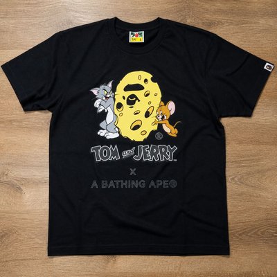 Футболка bape x Tom and Jerry Cheese Ape Head