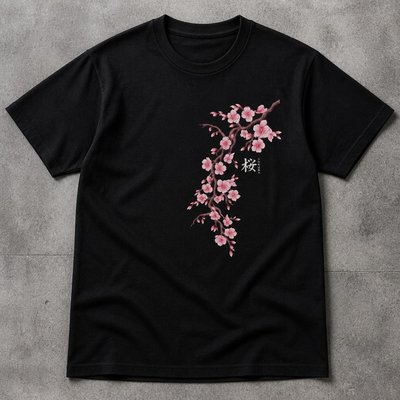 Футболка с сакурой y2k 1 шт flat_lay