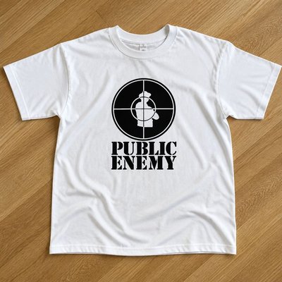 Футболка public enemy y2k streetwear type flat_lay