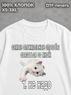 Футболка Мем с прикольным принтом
