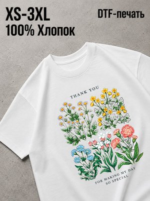Футболка сакура цветы