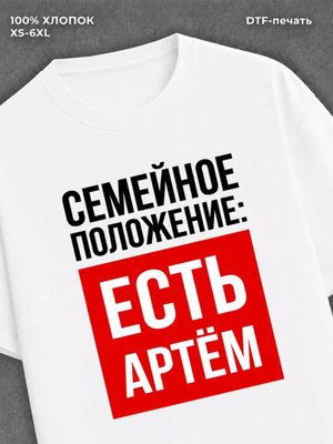 Футболка Семейное положение Артем
