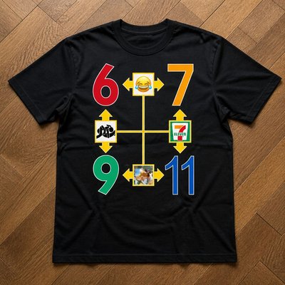 Футболка 67 мем y2k archive flat_lay