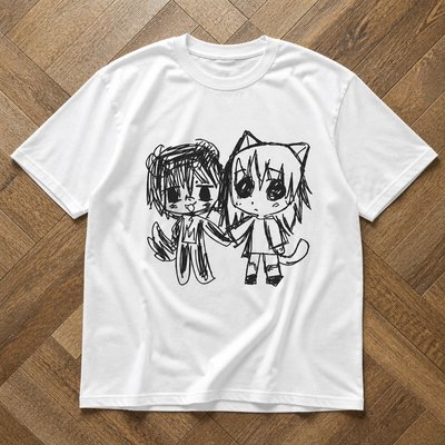 Футболка y2k hikikomori type anime vintage flat_lay