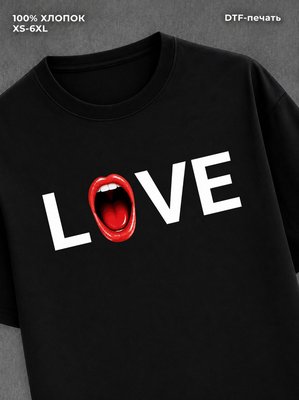 Футболка Футболка с прикольной надписью Love Саша Грей