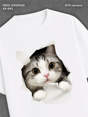 Футболка кот