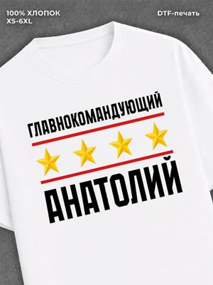 Футболка главнокомандующий Анатолий