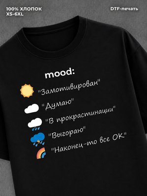Футболка настроение