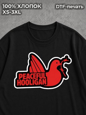 Футболка peaceful hooligan
