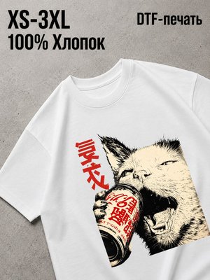 Футболка кот кока-кола