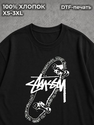 Футболка y2k Stussy black