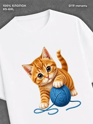 Футболка Рыжий кот нок