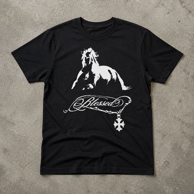 Футболка y2k blessed ysl flat_lay