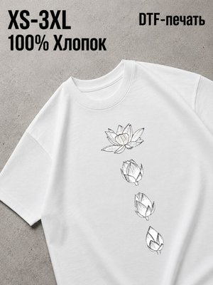 Футболка y2k лотос