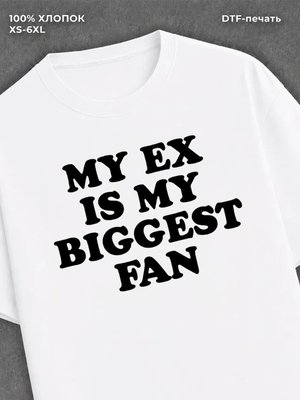 Футболка my ex is my biggest fan футболка