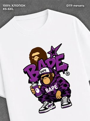 Футболка bape граффити