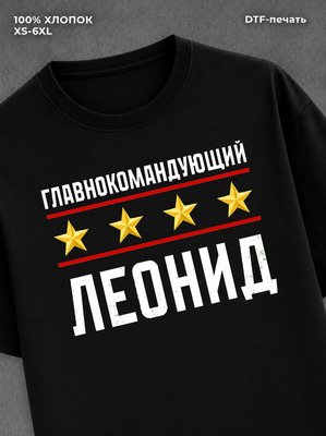 Футболка мужская именная главно