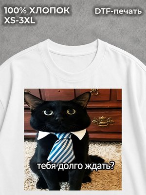 Футболка Котом мем