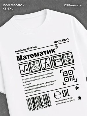 Футболка Математика