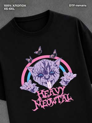 Футболка heavy meowtal