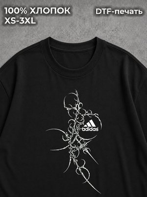 Футболка y2k адидас дрейн black