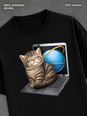 Футболка cat meme
